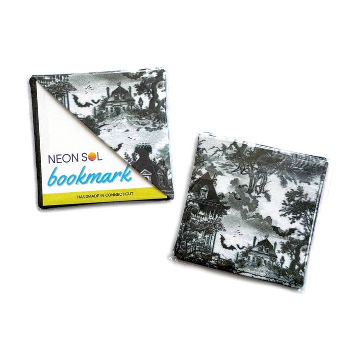 Corner Bookmark | spooky toile for wholesale by NEON SOL