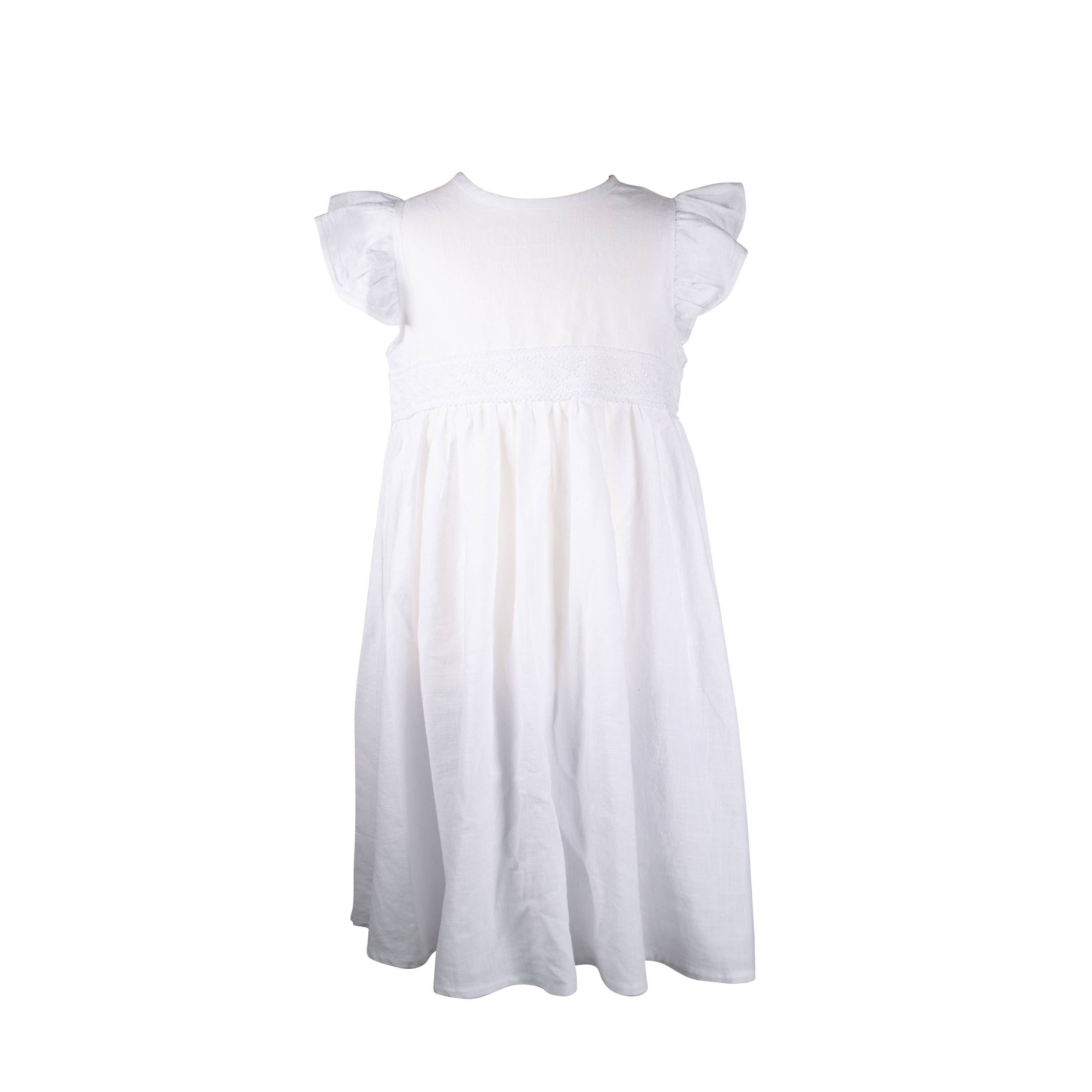 La Fillette Accessories - Wholesale Dress - Kids - White organic linen dress4