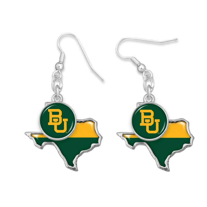 Baylor Bears Tara Earrings for wholesale by From The Heart