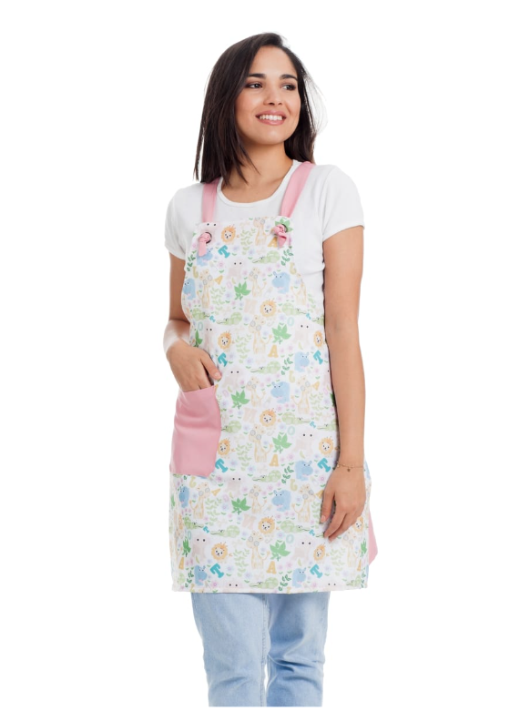 West Rose abbigliamento professionale - Wholesale Apron - OLLY BABY PINK WORK APRON0