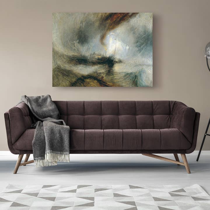 Turner, Snowstorm, stoomboot buiten de haven voor wholesale door Selected Artworks Italia