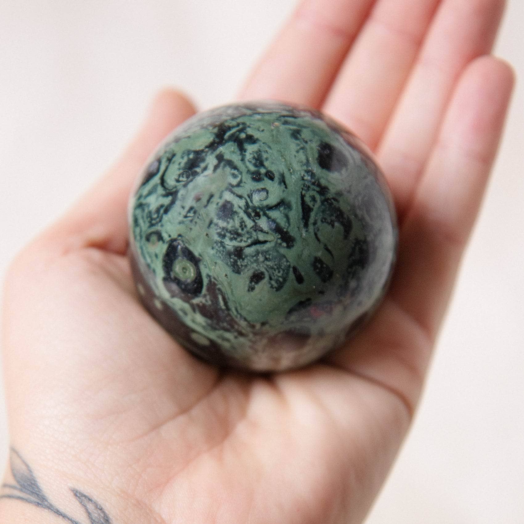 Tiny Rituals - Wholesale Spiritual Stone/Crystal - Kambaba Jasper Sphere - AAA Premium Quality61