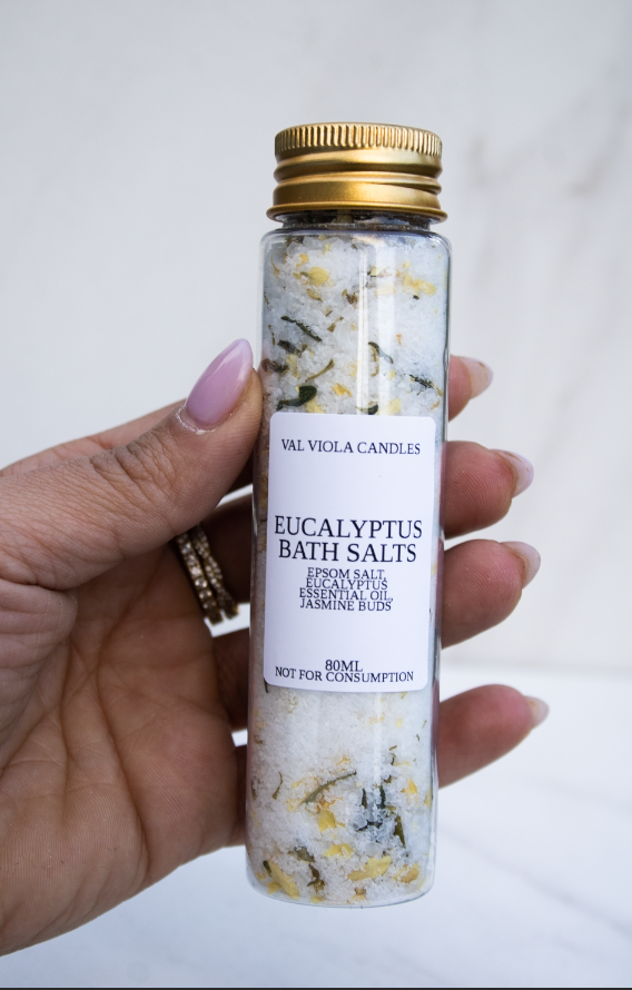 Val Viola Candles - Wholesale Bath Salts - Aromatherapy Bath Salts – 80ml Tube | Natural |Essential Oil5