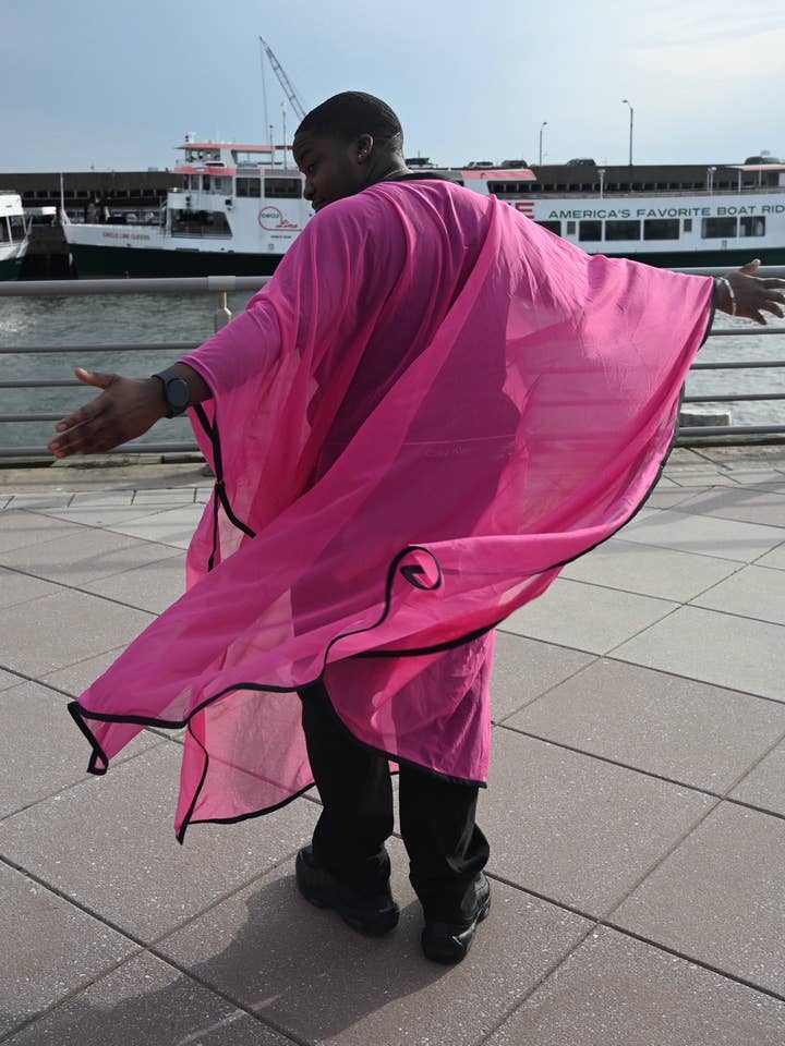 Neon pink Kaftan for wholesale by BoiPKG