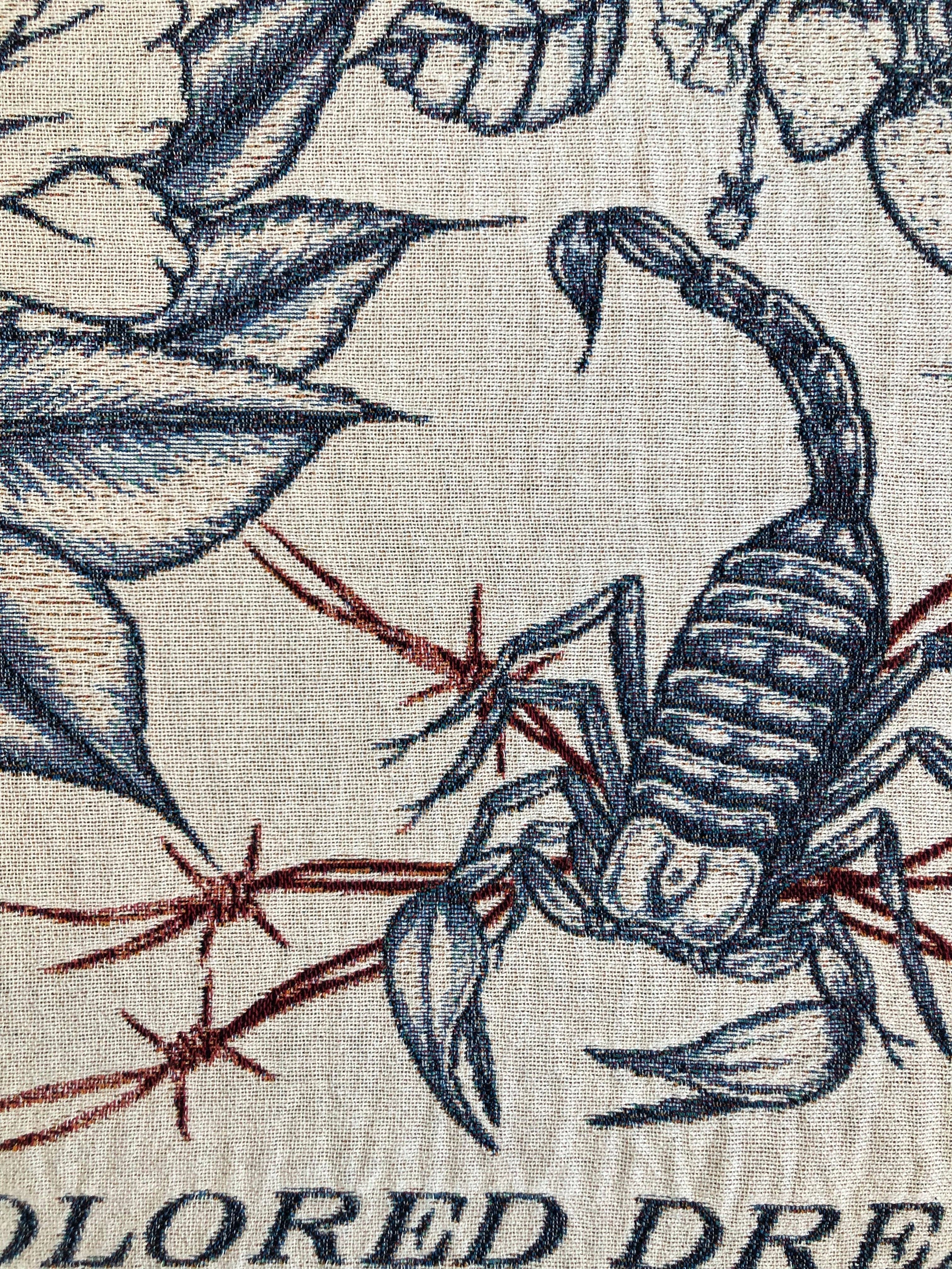 Inner Decay – wholesale Throw blanket – Nat McGowan In My Blue Heaven Blanket1