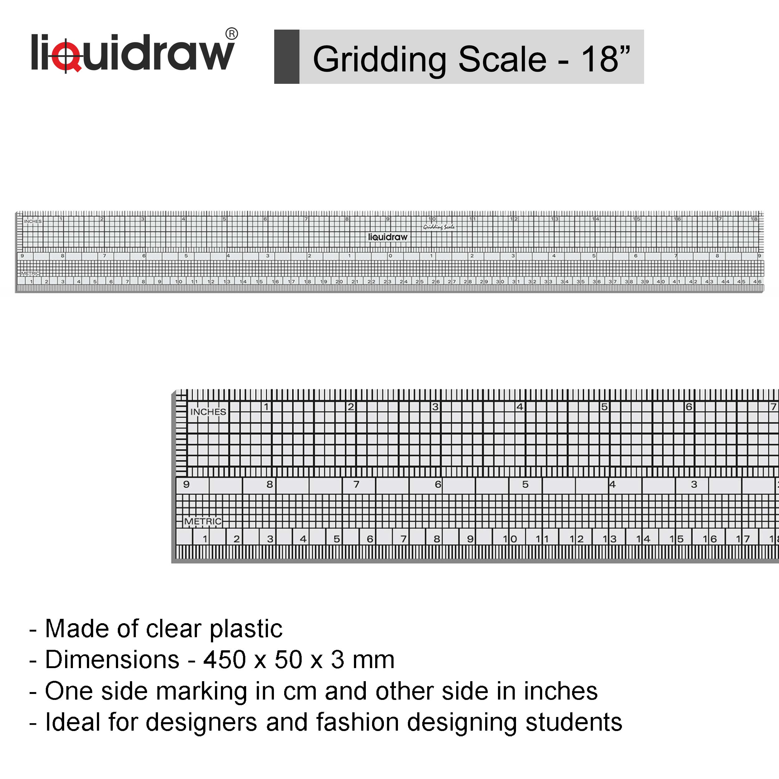 Liquidraw – wholesale Craft tool – Liquidraw Sewing Ruler Tailor Set of 9 Pattern Maker Sewing Rulers & Curves Set With French Armhole Curve, Hip Curve, Leg Curve, Grading Rulers For Quilting, Fashion Design, Dressmaking, Measuring, Designing, Cutting & Pattern Making Imperial Metric5