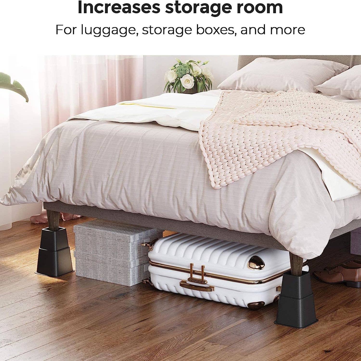 Greenwestons - Wholesale Desk Riser - 4-Pack Furniture Risers 11