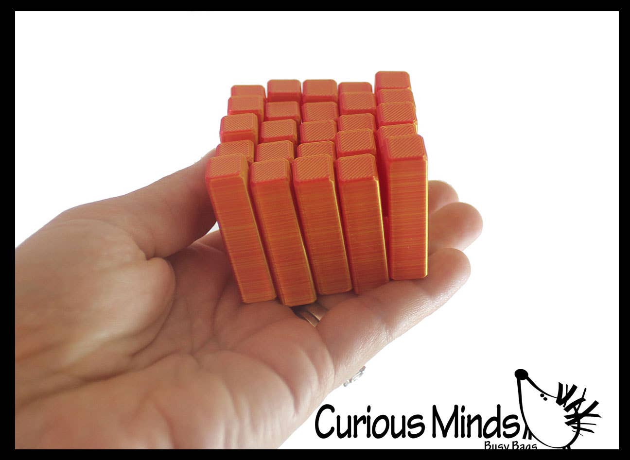 Curious Minds Toys - Wholesale Fidget Toy - Kids - 1 - 3D Printed Shape Shifting Pixel Cube - Sliding Transform2