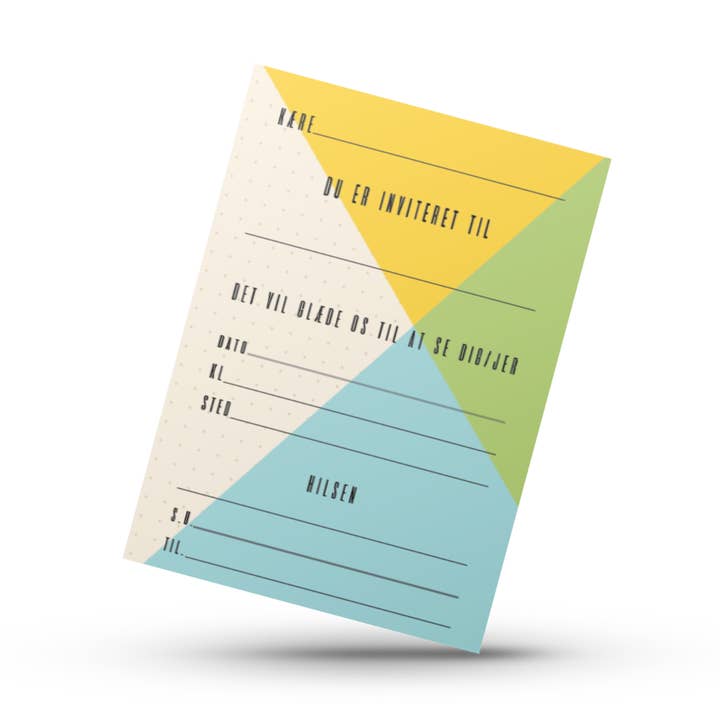 Convite para Festa Nº 6 - Pacote de Cartões (5 unid) por atacado de Kortspecialisten