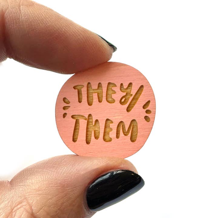 SnowMade - Wholesale Lapel Pin/Button - Pronoun Pins