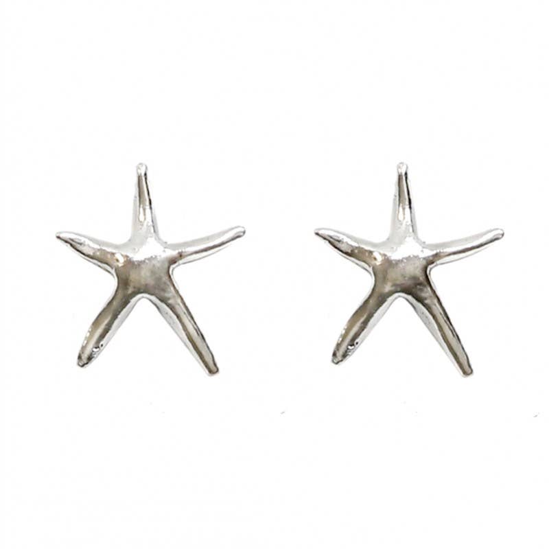 Ethike.eu – Conjunto de joias por atacado – Conjunto de colar e brincos em prata com design de estrela do mar4