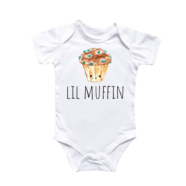 Petit Muffin - Vêtements Bébé Garçon Fille Body Amusant Mignon Nouveau-né pour la vente par North Fork Forager LLC
