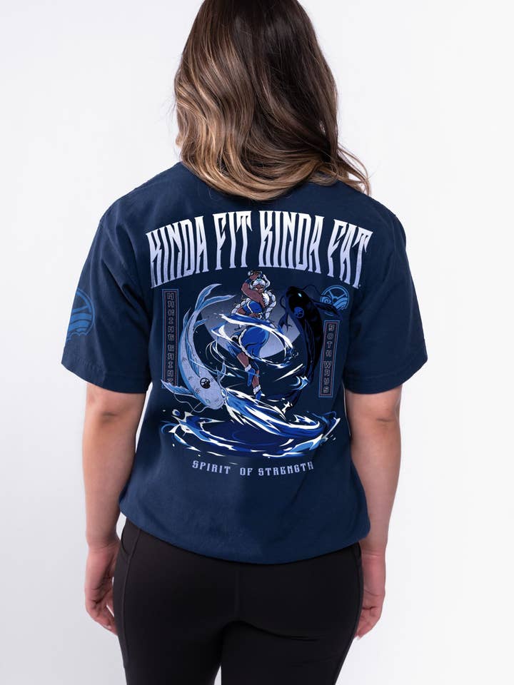 Spirit Of Strength Premium Oversized T-shirt for engroshandel hos Kinda Fit Kinda Fat