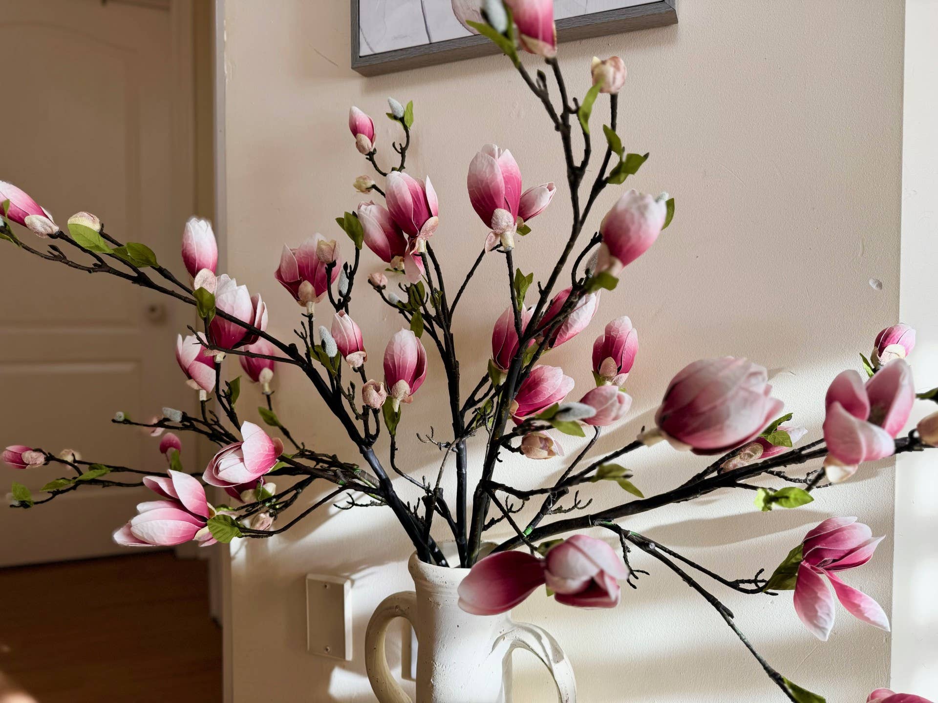 One Way Home – Flores artificiais por atacado – Flores de Magnólia Premium Falsas, Galhos de Árvore de Magnólia Artificial7