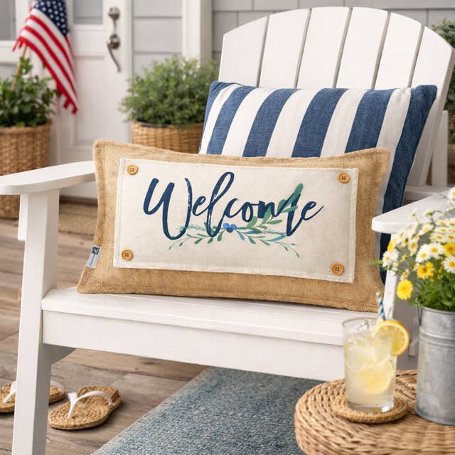 PillowPanels - Wholesale Throw/Decorative Pillow - BURLAP: PILLOW ONLY (with insert) 19