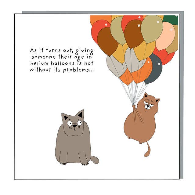 Luftballons Geburtstagskarte für den Großhandel von Not at all Jack