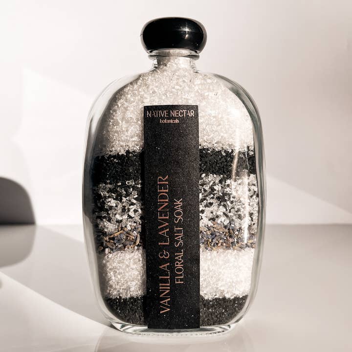 Native Nectar Botanicals - Wholesale Bath Soak/Milk - Vanilla & Lavender Floral Salt Soak
