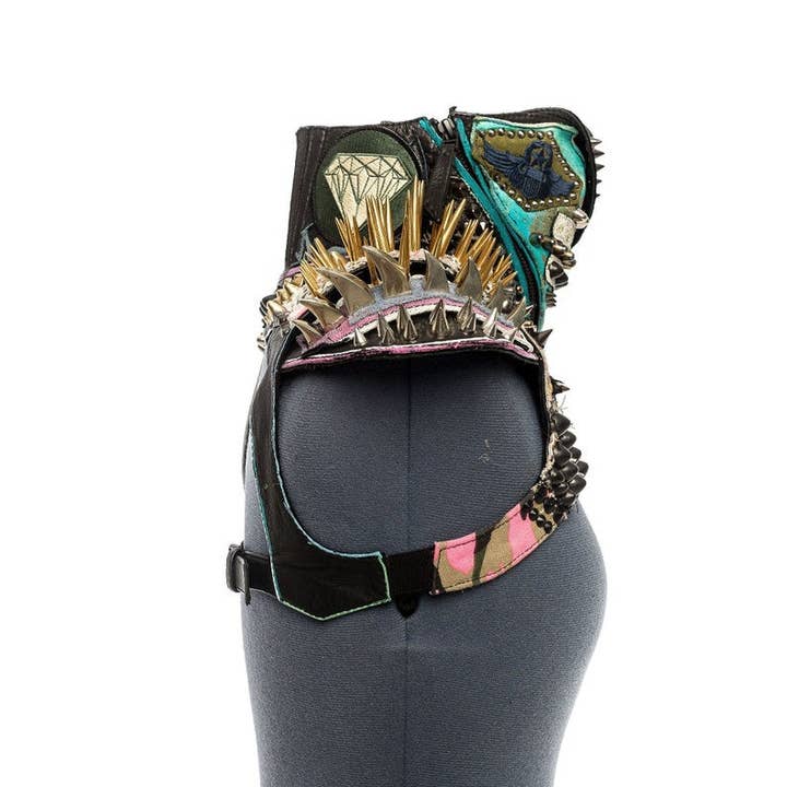 JUNGLE TRIBE - Wholesale Blouse - Women's - Total Chaos Spiked Leather CropTop9