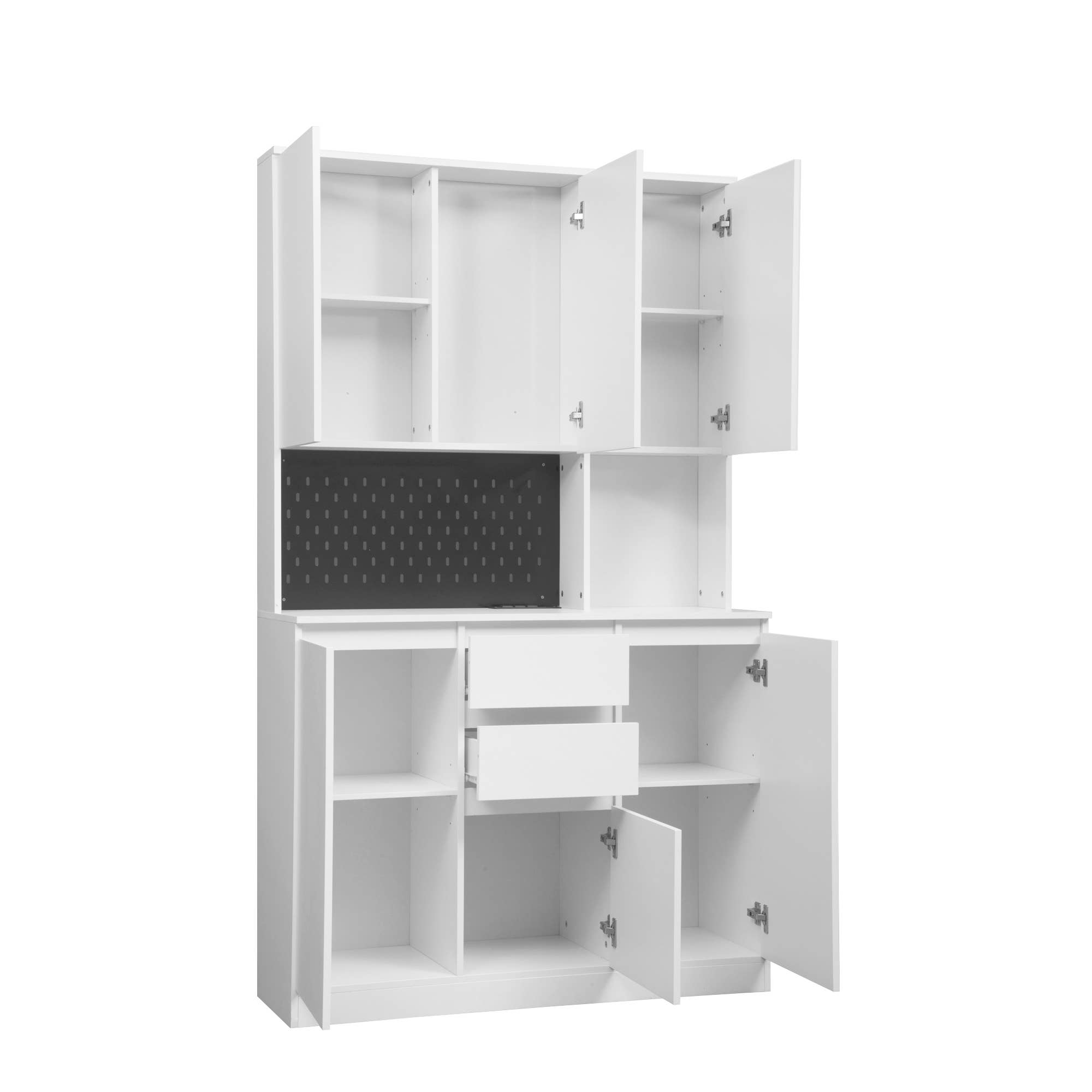 39F Inc. - Vente Armoire - Armoire de garde-manger 74", station de charge, support pour micro-ondes7