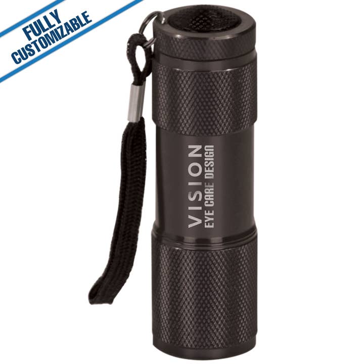 GiftWorksPlus - Wholesale Flashlight - Engraved Flashlight with Strap - Fully Customizable