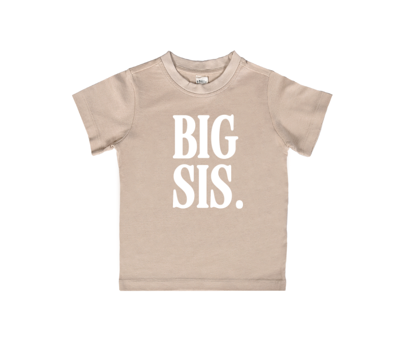 SBG Co. - Wholesale Screen Printed T-Shirt - Kids - Big Sis Tee4