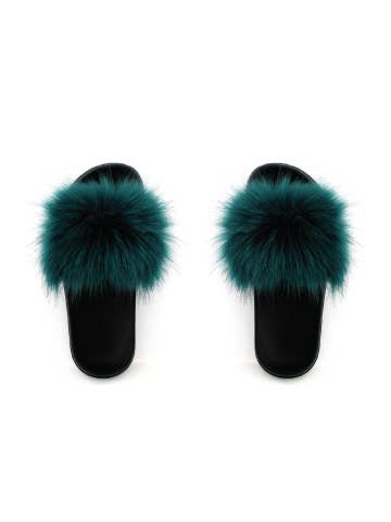 Knotty Accessories - Wholesale Slides - Women's - Faux Fur Slides
