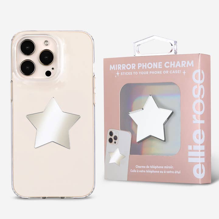 Stick-On Mirror Phone Decal - Star for wholesale by Ellie Rose