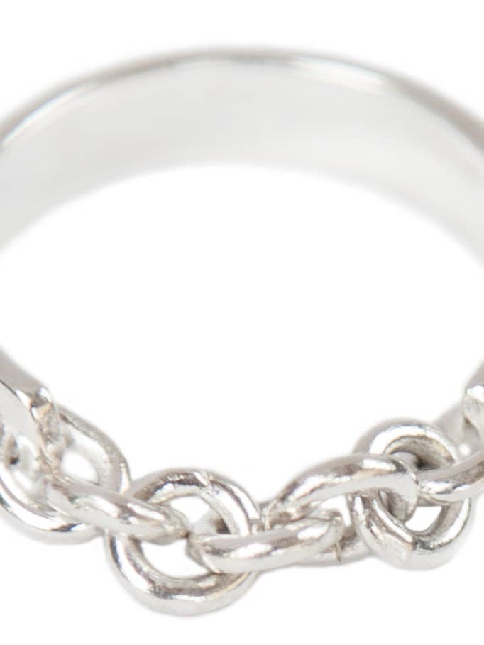 Silver Chain Ring for wholesale by Negar Shams