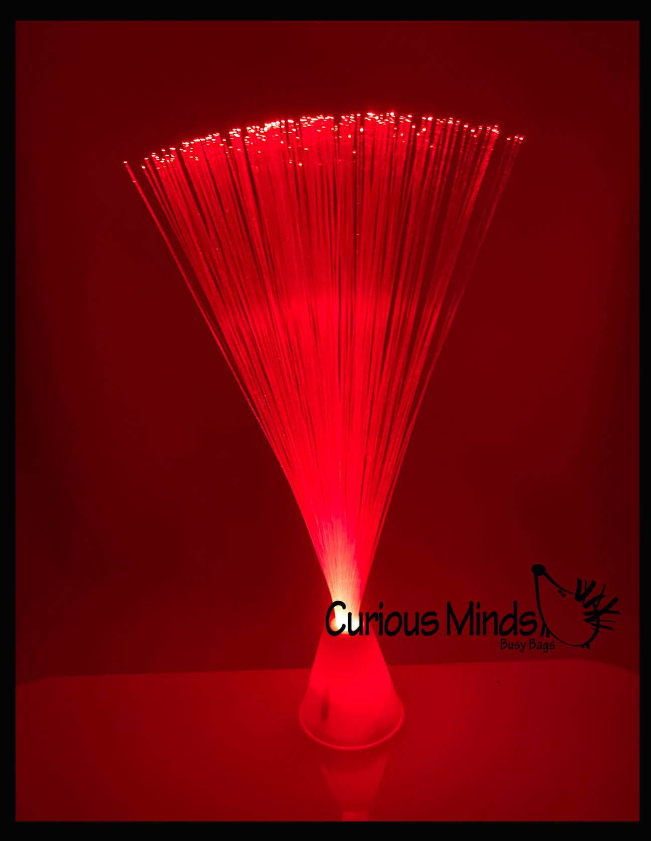 Curious Minds Toys - Wholesale Figurine Lamp - 1 Fiber Optic Lamp Light - Flexible Streams of Light Lamp De6