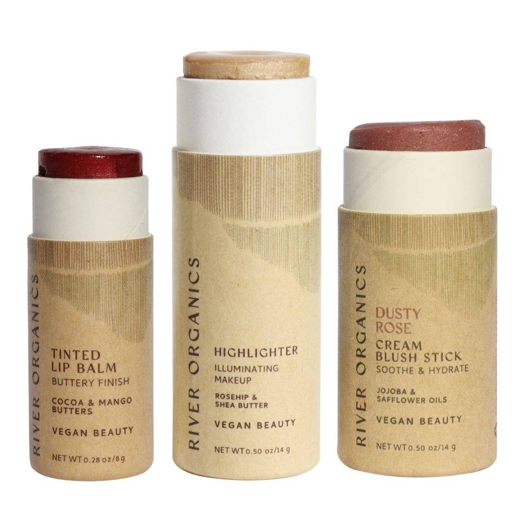 River Organics - Wholesale Lip Balm Set - Lip + Highlighter + Blush Set (Mix & Match)41