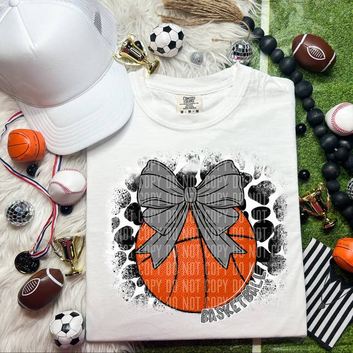 Leopard Basketball Grey DTF Transfer for wholesale by K and M Designs