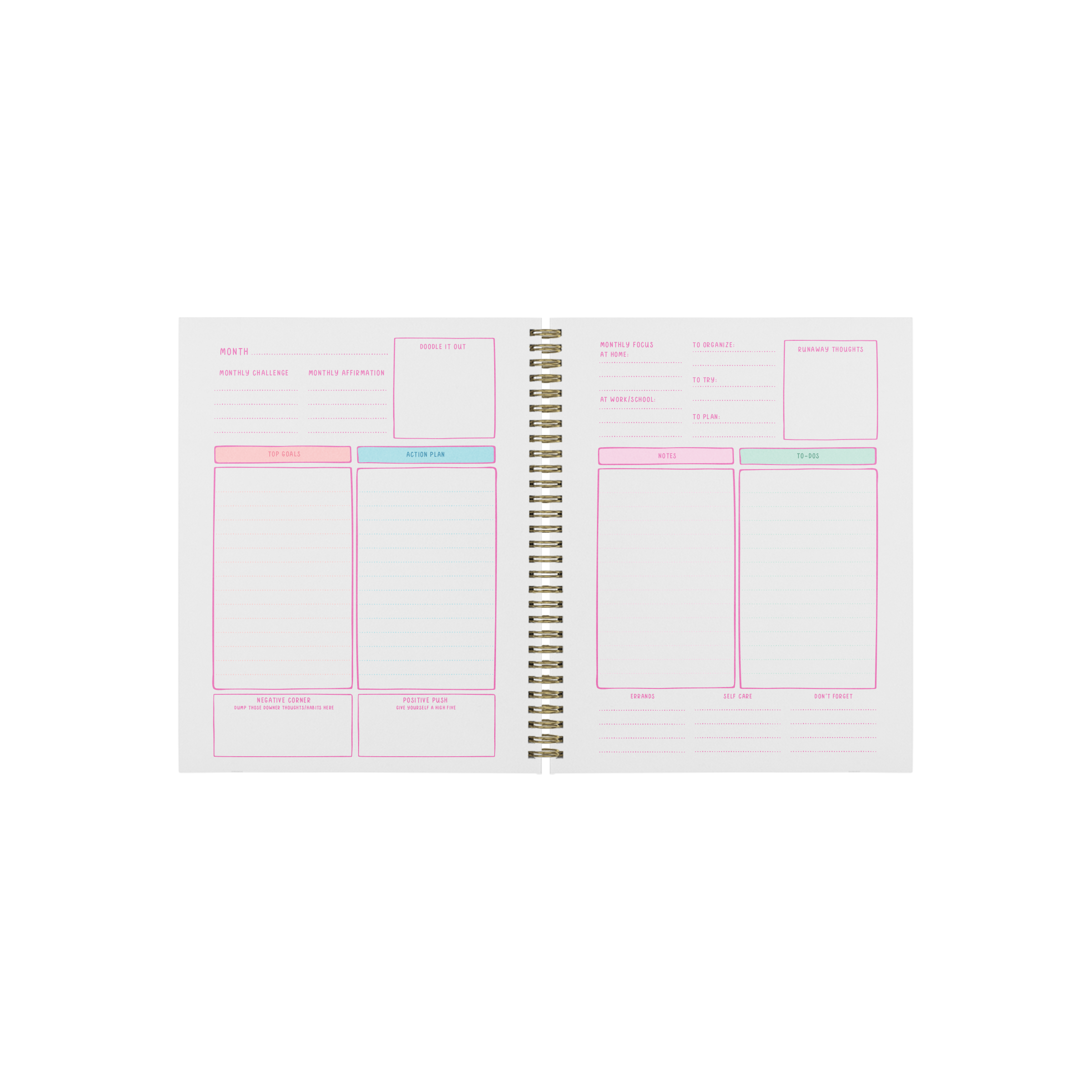 Talking Out of Turn - Wholesale Planner - Undated Perpetual Planner - Bold Checker4