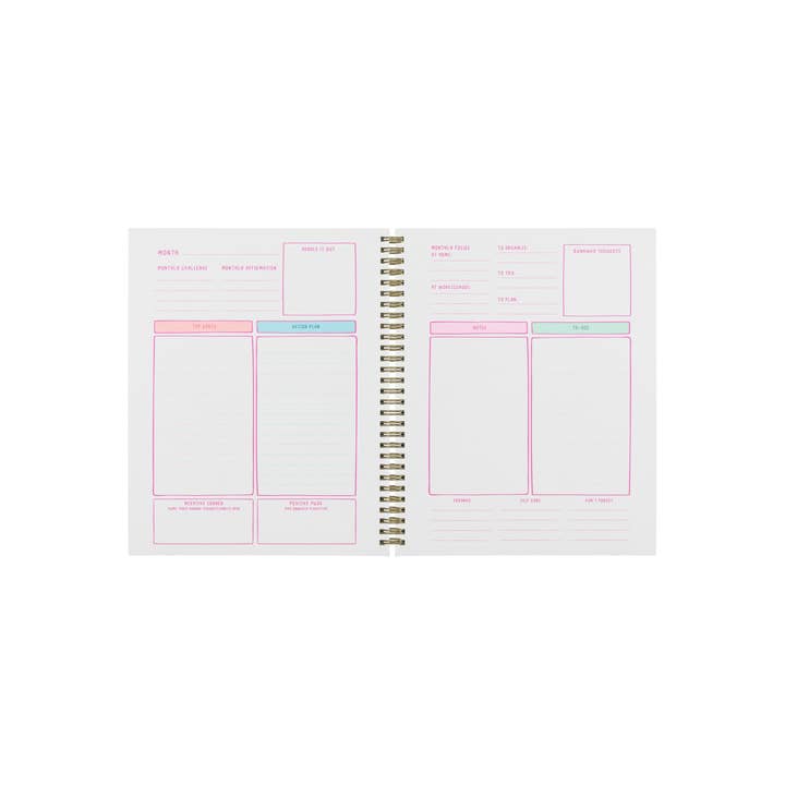 Talking Out of Turn - Wholesale Planner - Undated Perpetual Planner - Bold Checker4