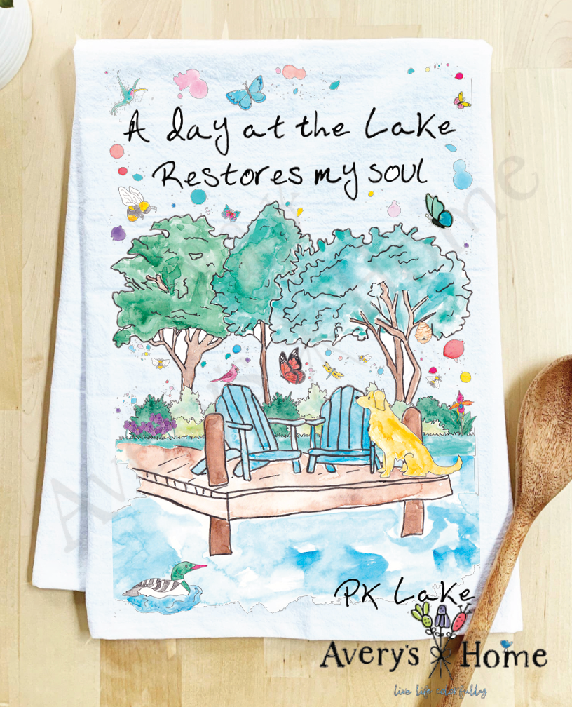 Avery's Home - Wholesale Tea Towel - A Day at the Lake or River Customizable Tea Towel55