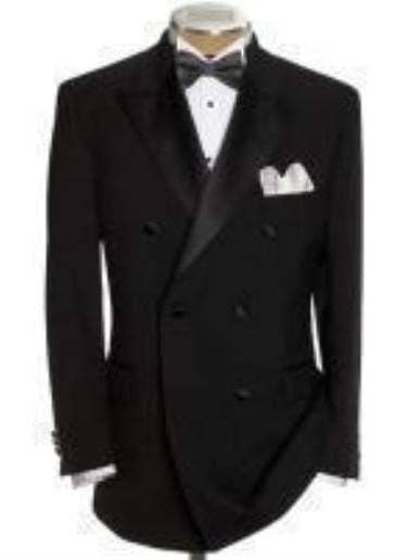 Tuxedo noir à double boutonnage pour la vente par Alberto Nardoni