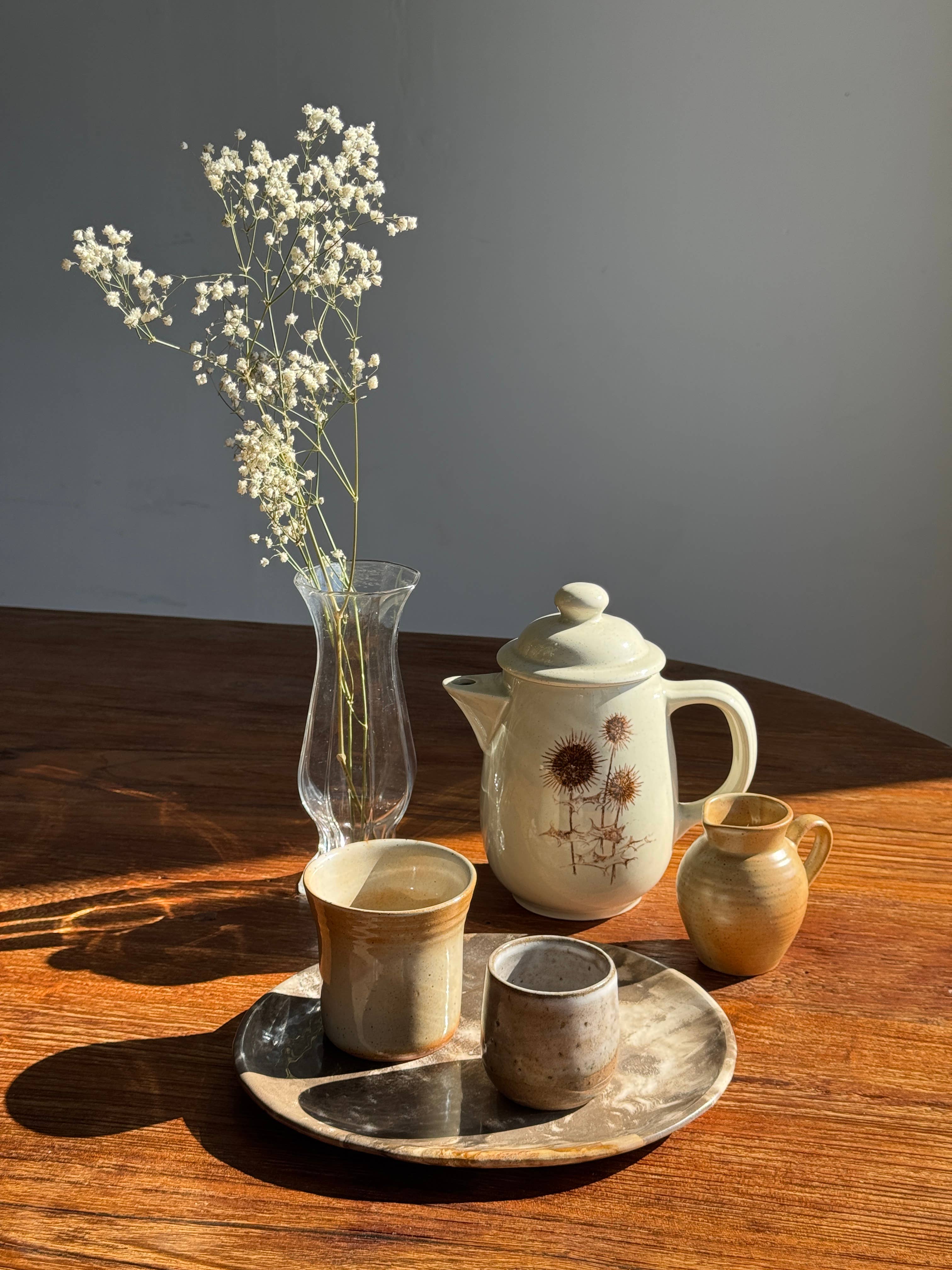 Office Objets - Wholesale Tea Pot - Sarreguemines teapot with thistle patterns H201