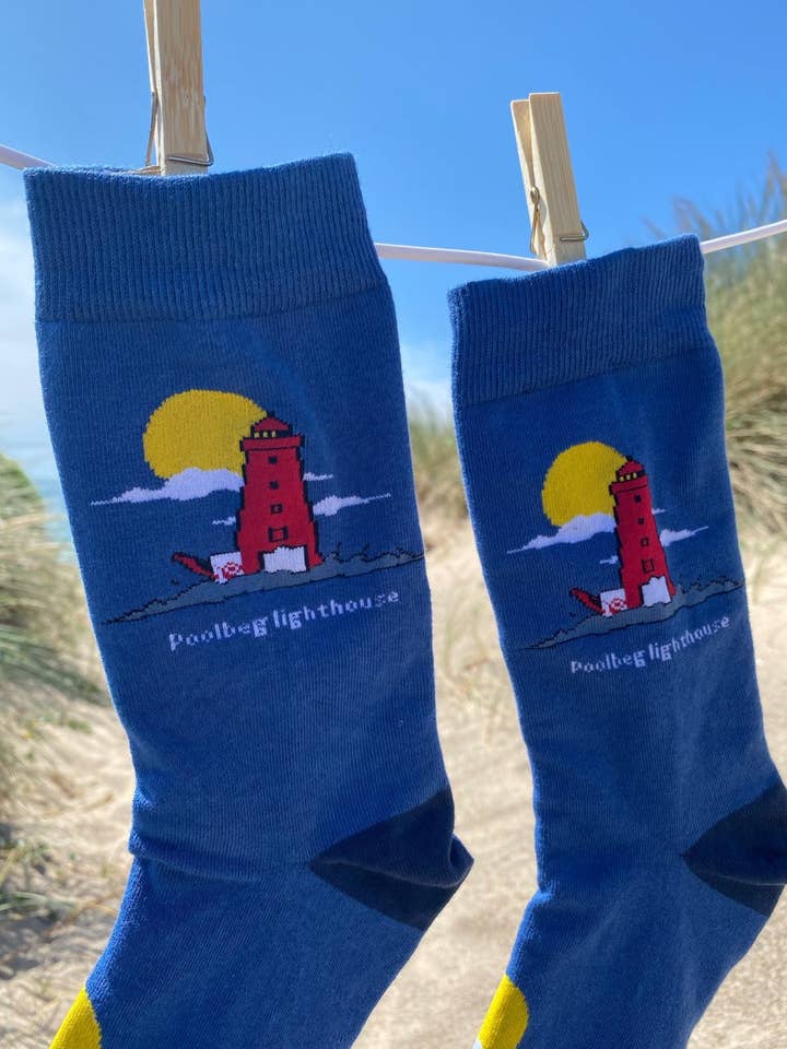 Due South - Wholesale Socks - Unisex - Poolbeg Lighthouse-Organic cotton socks2