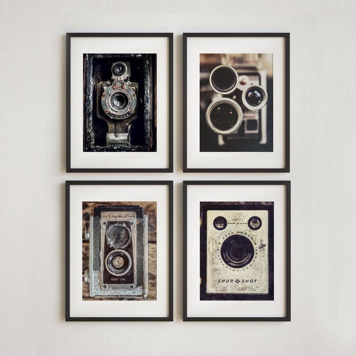 Lisa Russo Fine Art - Wholesale Gallery Wall Set - Vintage Cameras | Art Prints Set of 40
