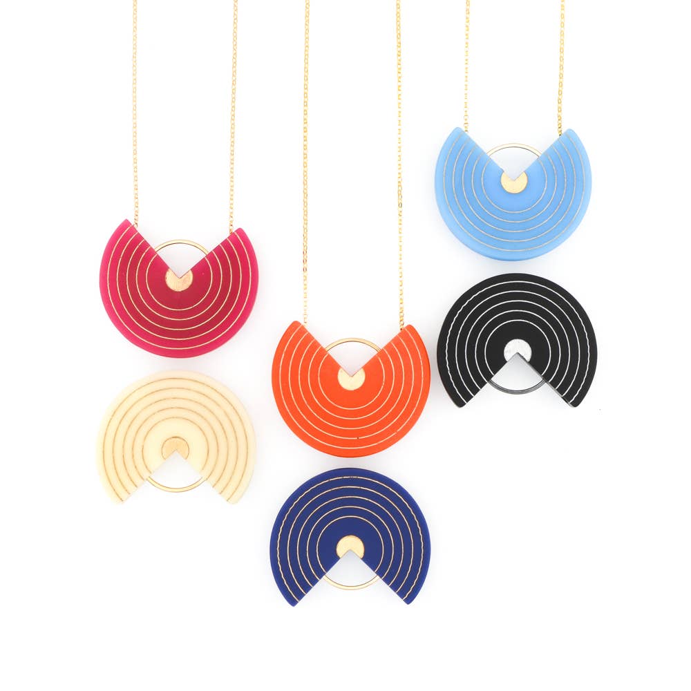 Bird of Virtue - Wholesale Pendant/Charm Necklace - Erika Necklace · Geo Circles · Modern Shape2