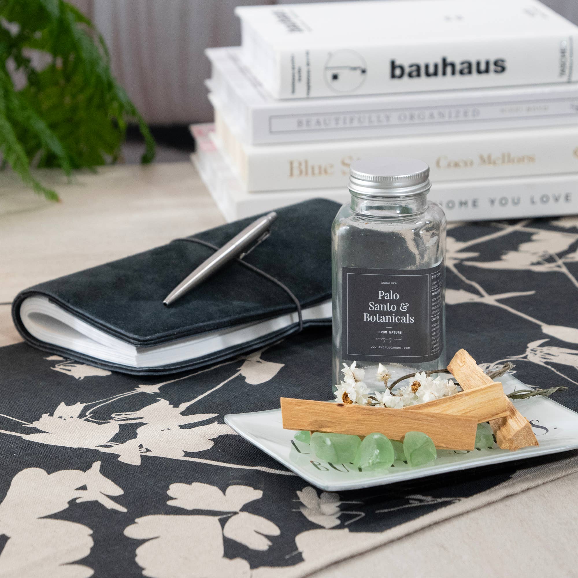 Andaluca - Wholesale Smudge Stick - Palo Santo & Chamomile Smudging Jar Set1