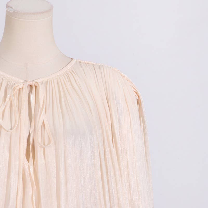 Productseeker – Engroshandel Kjole - Dame – DR443 Kort kjole med lange ærmer til kvinder – Forår/sommer9