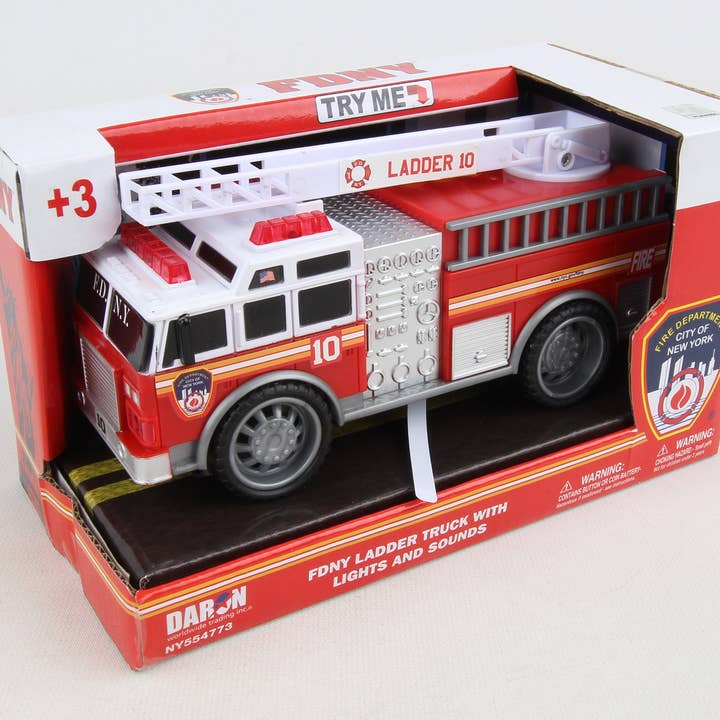 Daron Worldwide Trading - Wholesale Toy Car/Truck - Kids - NY554773 FDNY Fire Truck w/lights & sound by Daron Toys