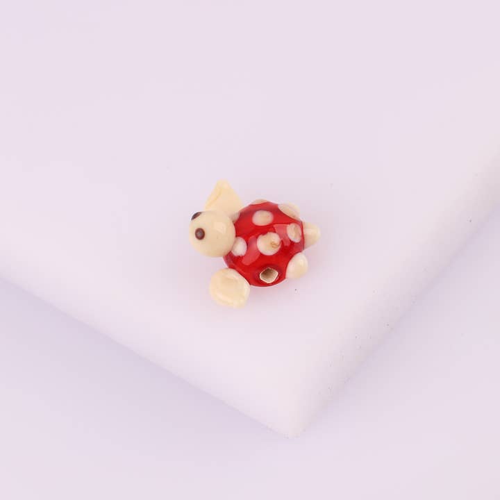 Adamodart - Wholesale Individual Charm/Pendant - Murano Glass DIY Turtle Bead, Lampwork animal bracelet charm1