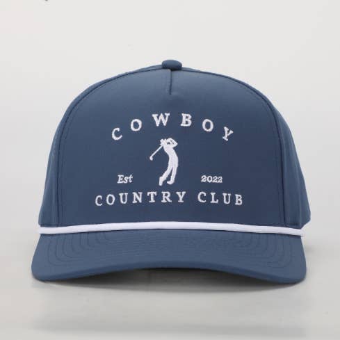 Golfer Roped Hat Navy for wholesale by Cowboy Country Club
