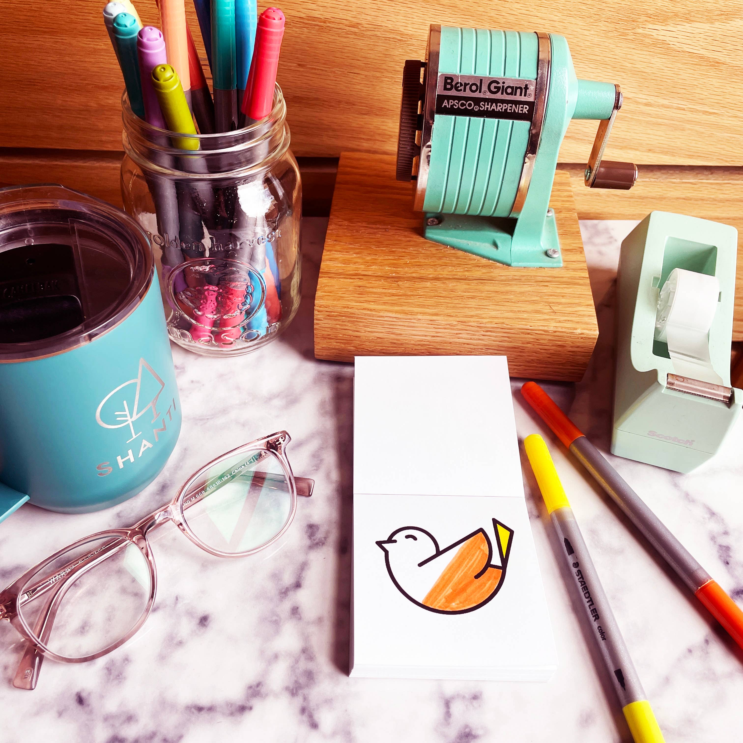 A Brighter Year - Wholesale Colouring and activity book – adult - Birds Bugs and Botany Mini Coloring Book for Adults-50 Pages9