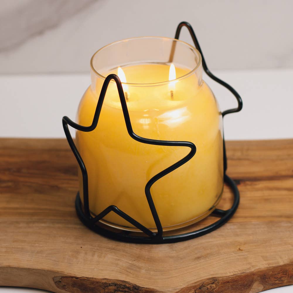 A Cheerful Giver - Wholesale Candle Holder - Star Candle Holder Jar (Black)5