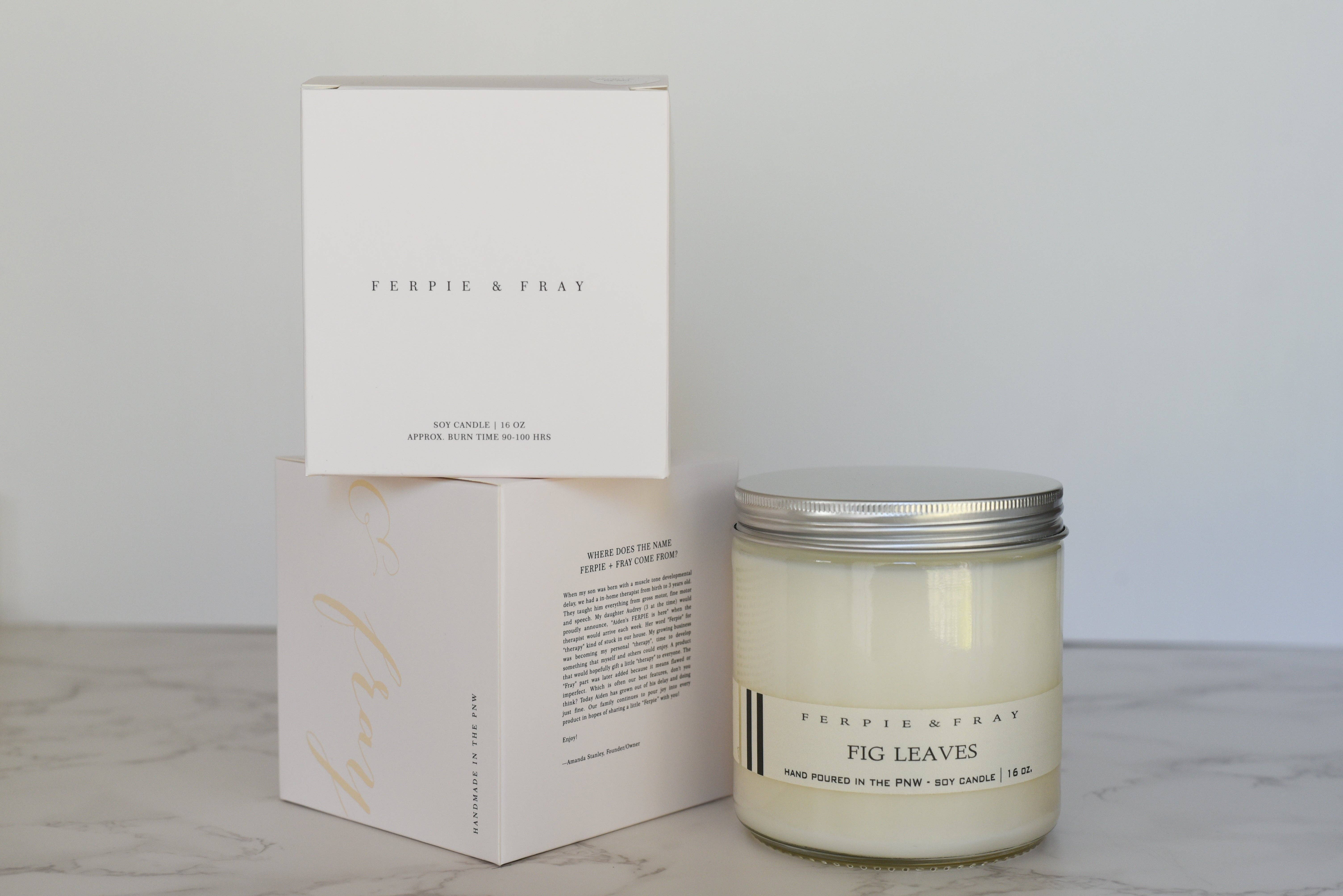 Ferpie + Fray - Wholesale Jar/Filled Candle - Fig Leaves1