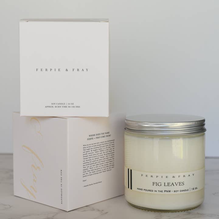 Ferpie + Fray - Wholesale Jar/Filled Candle - Fig Leaves1
