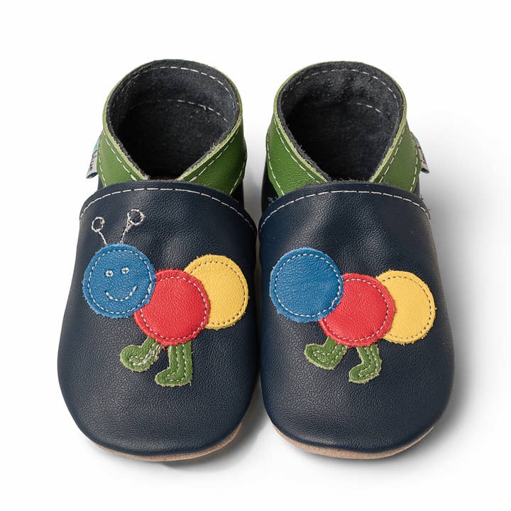 Zapatos descalzos para bebés y niños pequeños - Oruga Azul Marino para venta al por mayor de Inch Blue
