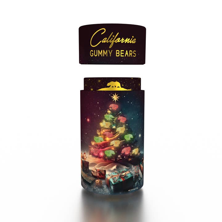 California Gummy Bears - Wholesale Gummy - HOLIDAY SOUR TREE-O - ORGANIC, VEGAN - CHRISTMAS GIFTS CANDY